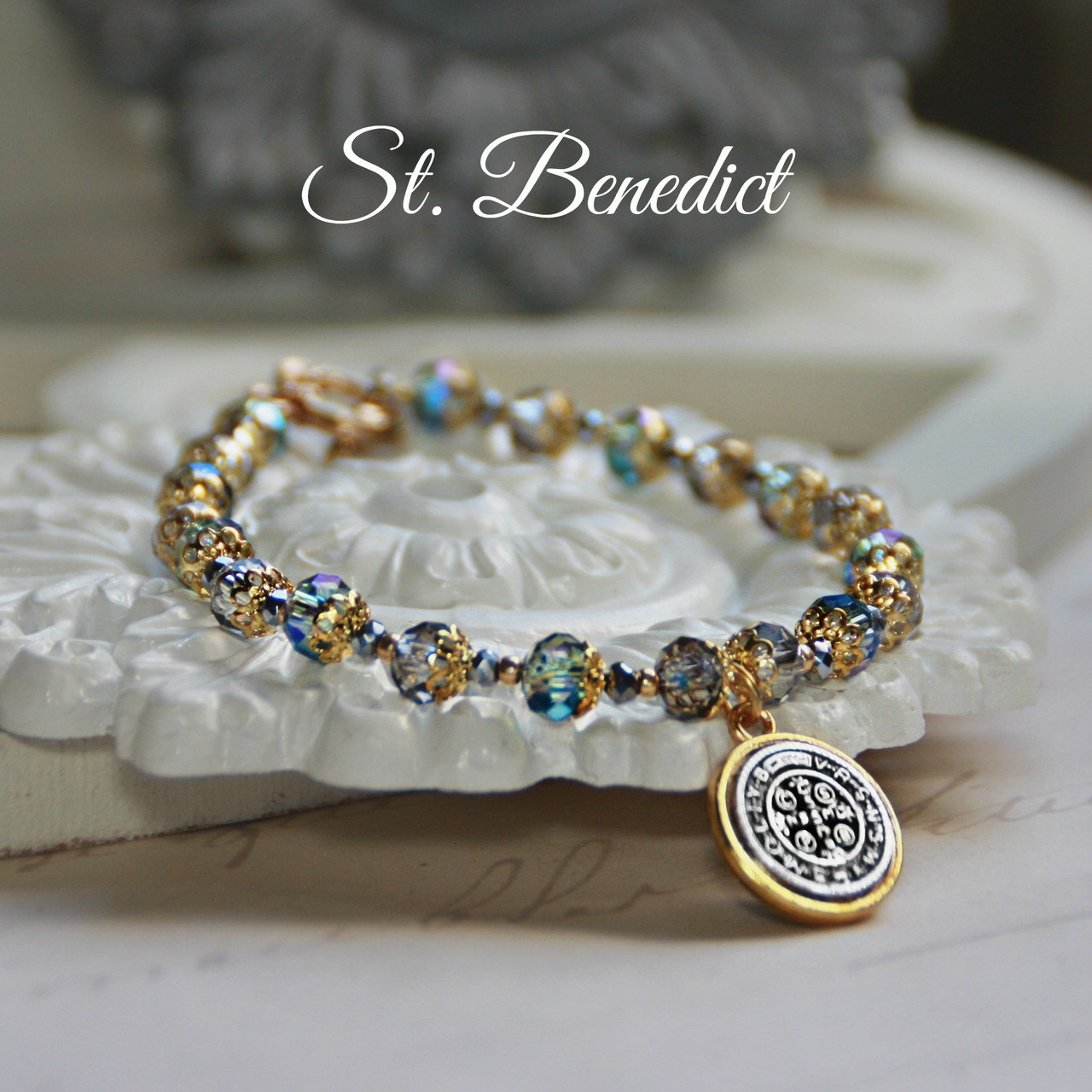 IN-203  Stunning New St. Benedict Bracelet for Everyone!