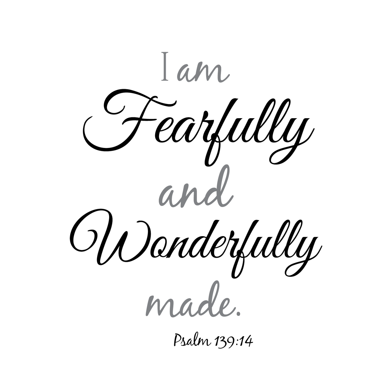 00-8  Fearfully and Wonderfully Made 6-12 Months Onesie