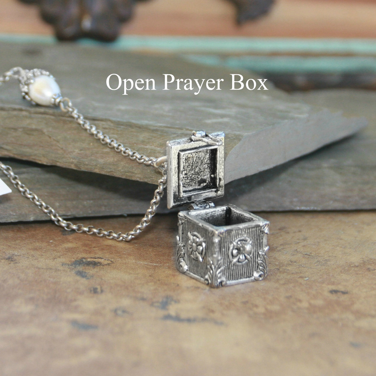 IS-816  Prayer Box Necklace Classic Long Style