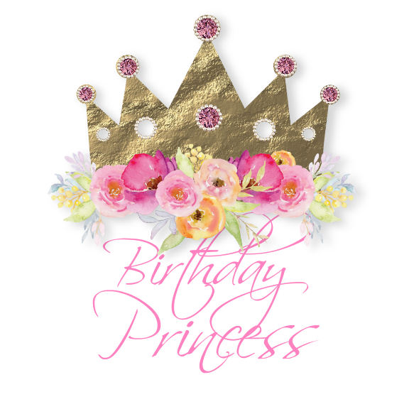 00-43CR  Birthday Princess 12-18 Month Onesie with Crystals only