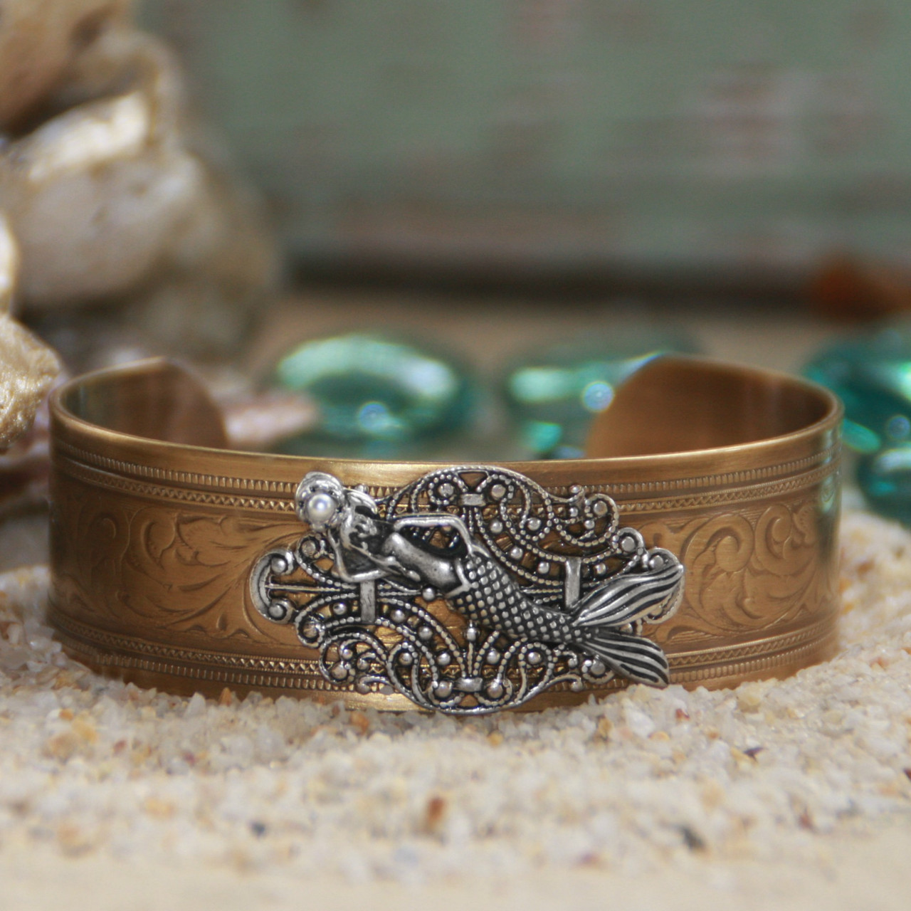 OC-28  Mermaid Cuff Exquisite Bracelet