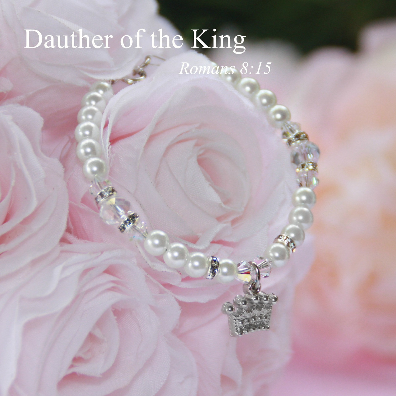 CJ-571-6  Daughter of the King 6" Bracelet