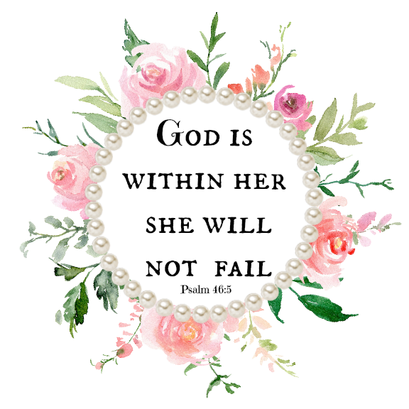 00-29CR  God is Within Her Onesie 3-6 Months  (with crystals)