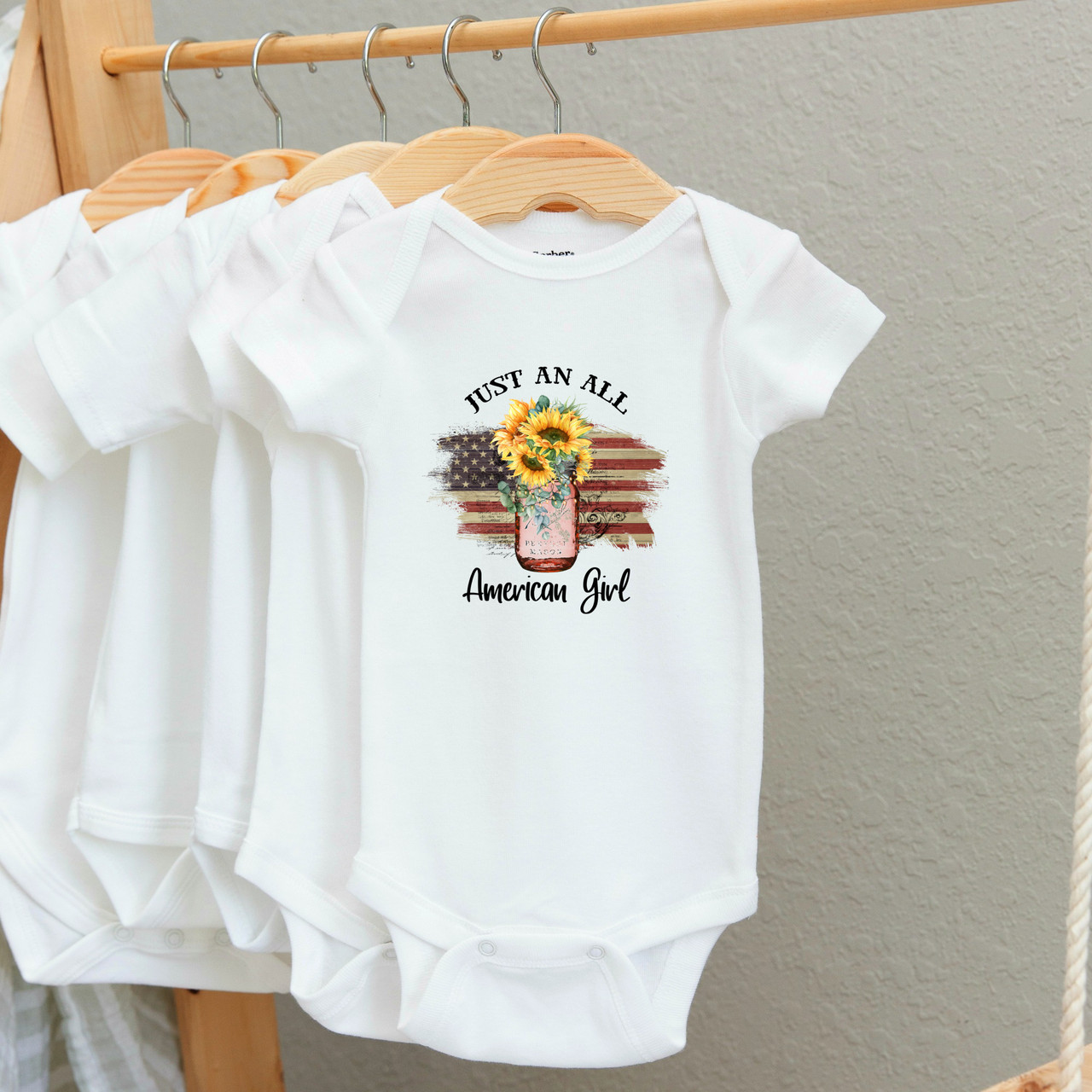 00-11CR   All American Girl 3-6 Months with Crystals