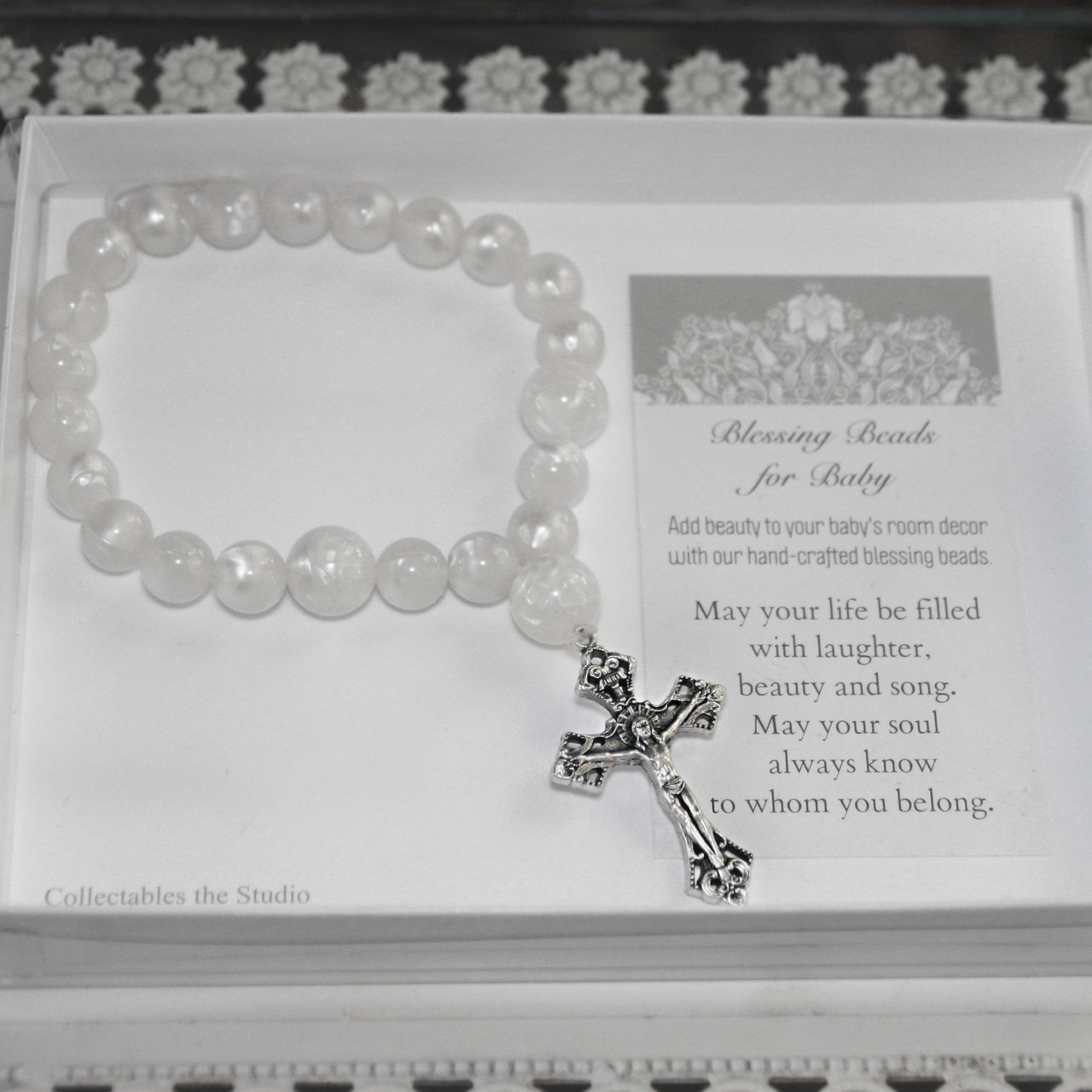BB-10  Crucifix Blessing Beads for Baby