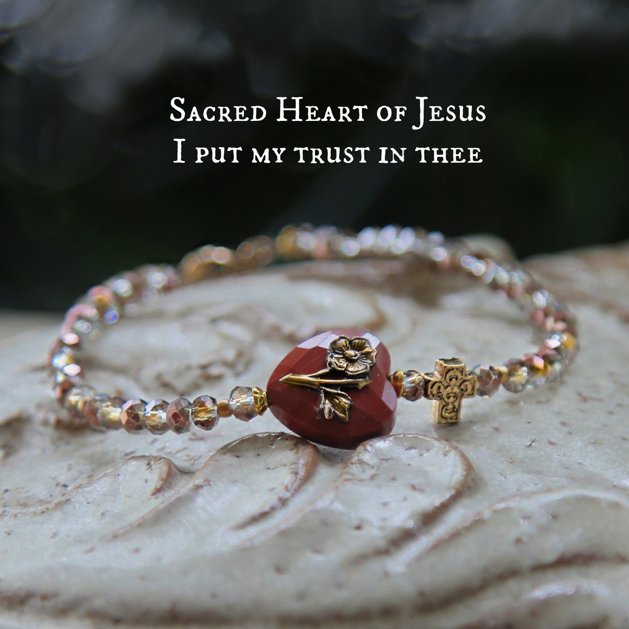 IN-769  Sacred Heart of Jesus Bracelet