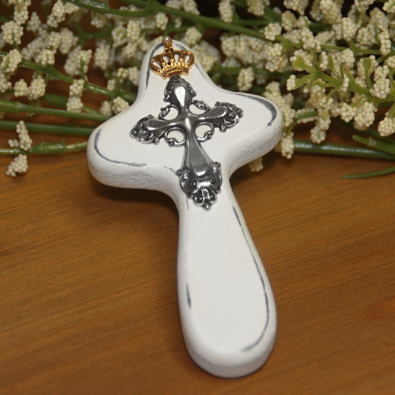 BB-16  Cross with Crown Baptism Cross