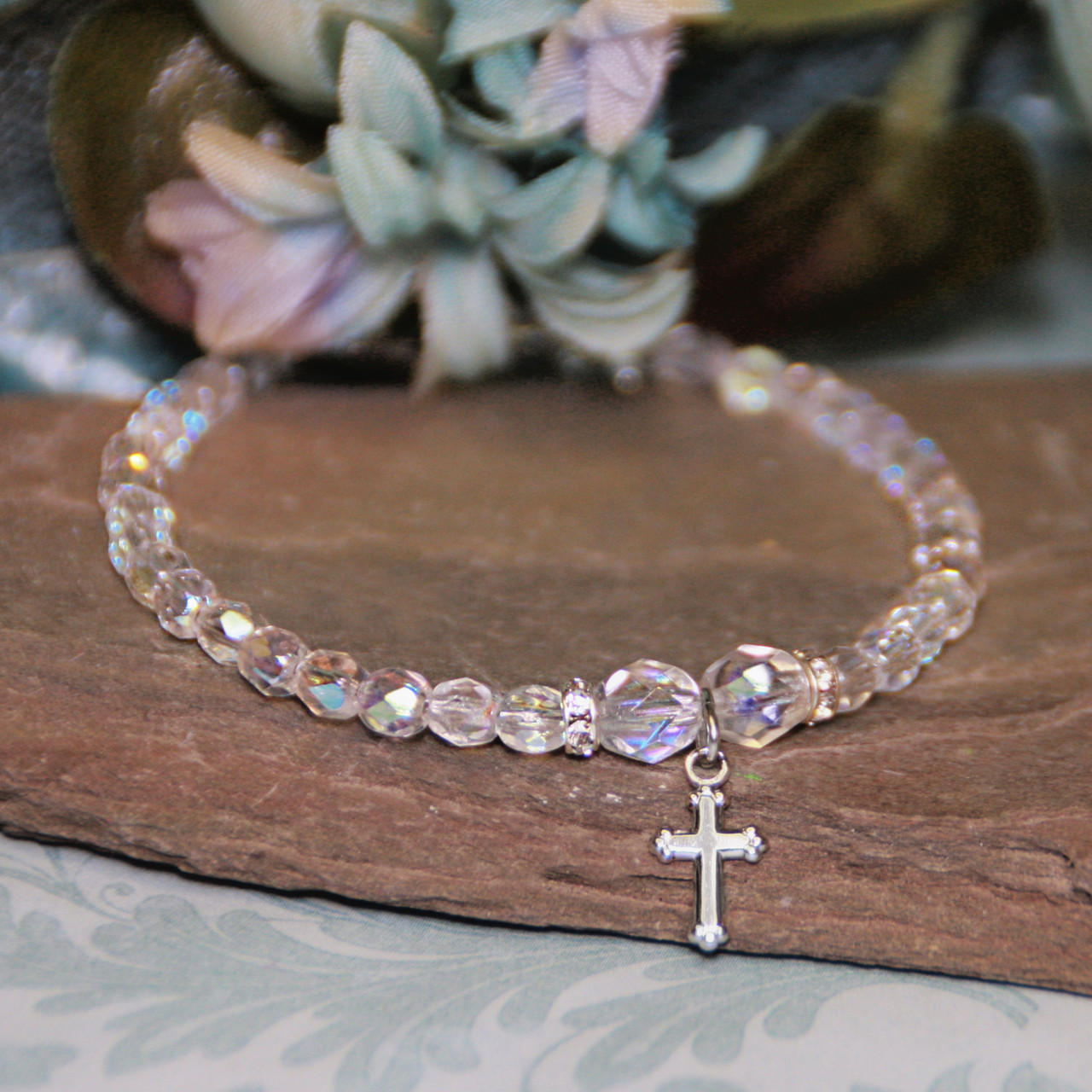 GG-46  Amazing Grace Crystal AB Bracelet