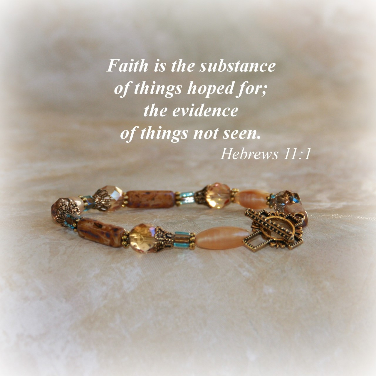 IN-312  Faith Beaded Bracelet