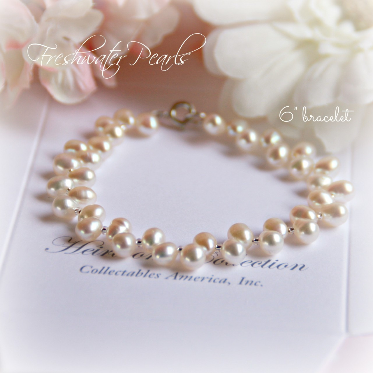 CJ-310-6 Freshwater Pearl Bracelet 6" size