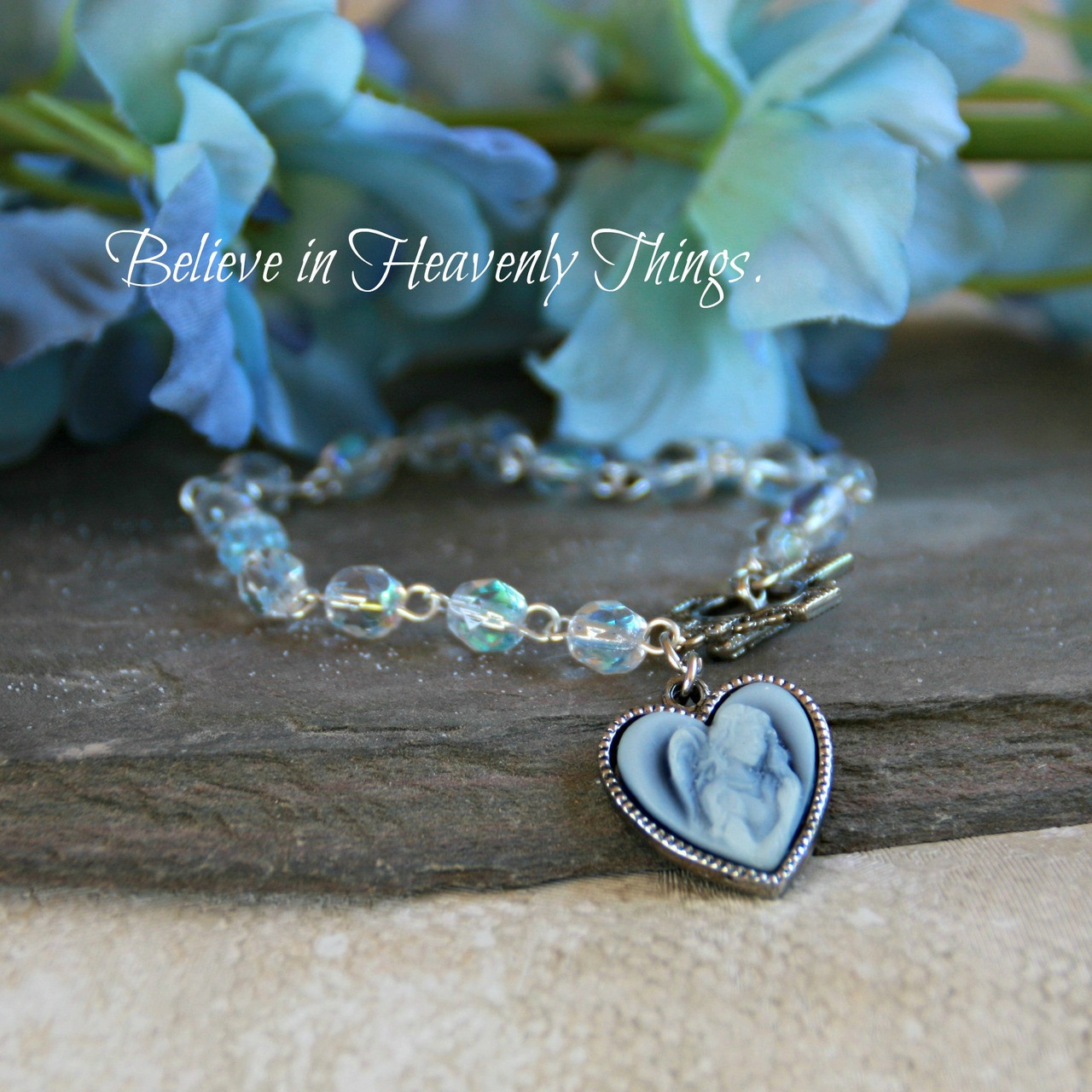 IN-261 Angel Cameo Style Bracelet