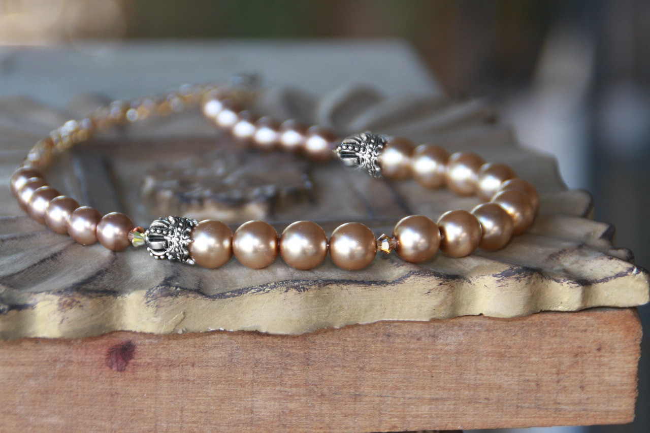 IS-184  Timeless Pearls with "Crown" Accents