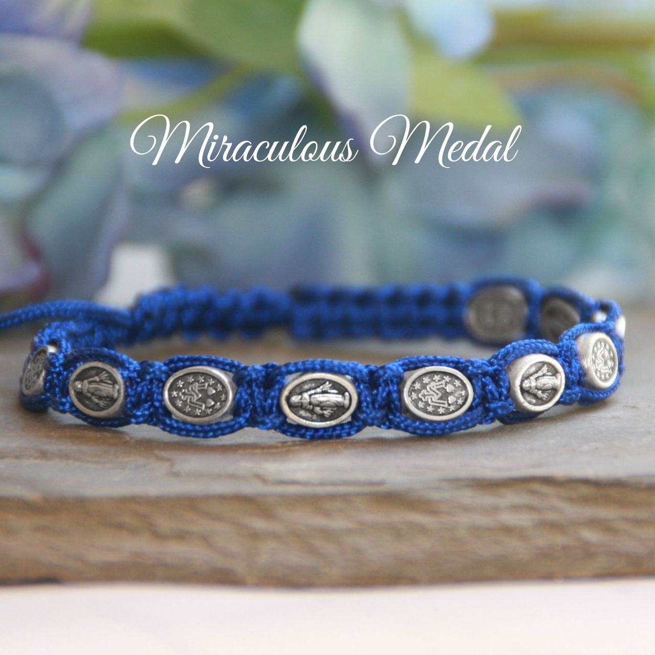 IN-167  Miraculous Medat Corded Bracelet with Message Card and Organza bag