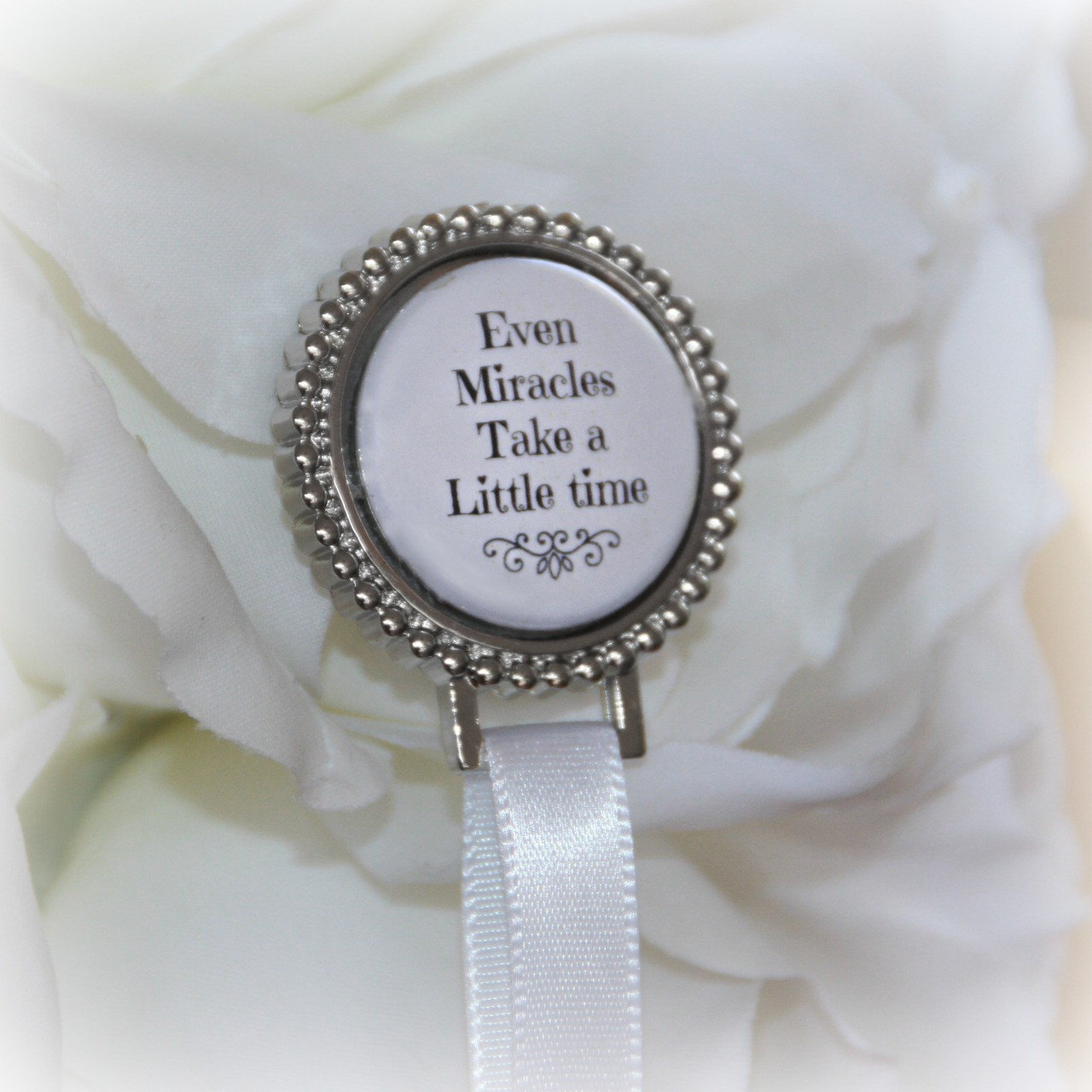 BA-70  Even Miracles take a little time Paci-Clip