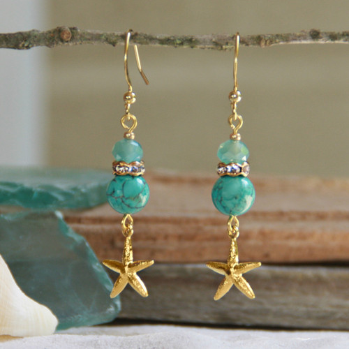 OC-13 Oh so Pretty Starfish Earrings