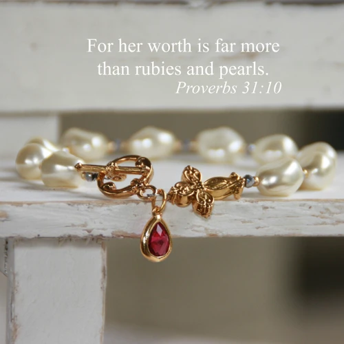 IN-382  Her Worth more than Rubies and Pearls Proverbs 31:10