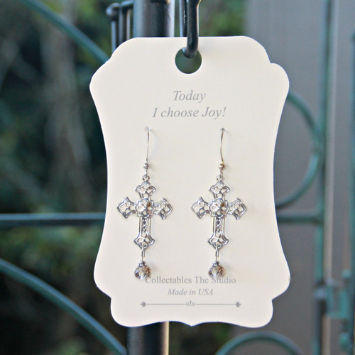 FER-410  Today I choose Joy Message Earrings