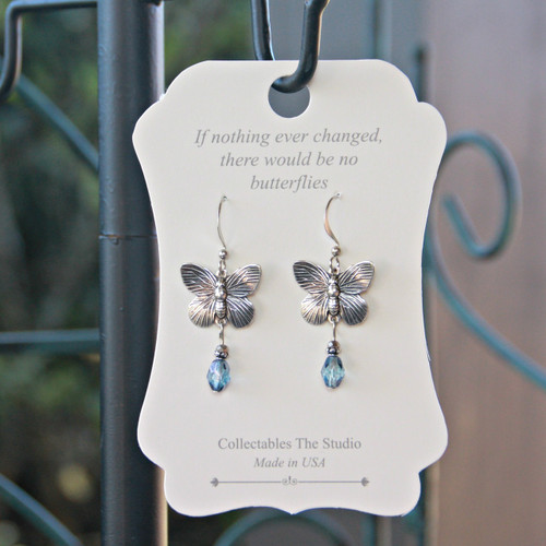 FER-406  If nothing ever changed there would be no Butterflies Earrings