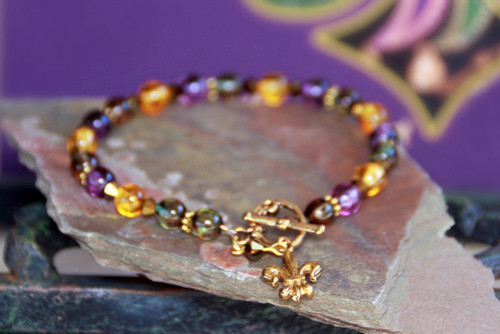 BR-79 Mardi Gras Bracelet
