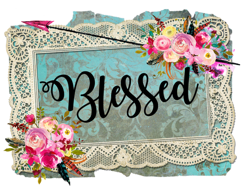 00-20  Blessed 6-12 Months Onesie (no crystals)