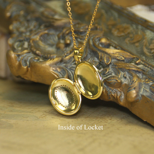 IN-616  Fine Quality Cross Cubic Zirconia Locket Necklace