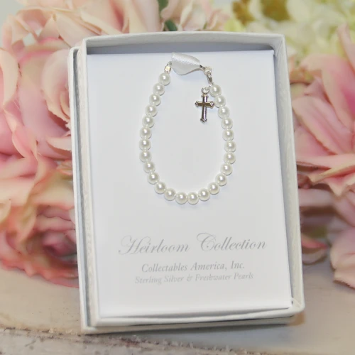 STG-89  Classic FW Pearls & Sterling Silver 4.5" Bracelet