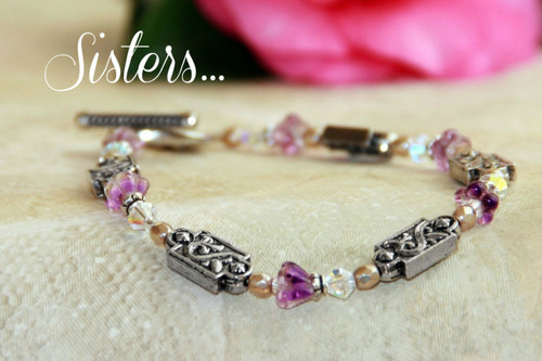 IN-310  Sister Bracelet with special message