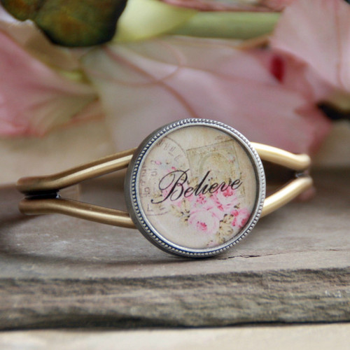 ART-128B Believe ART Collection Cuff Bracelet
