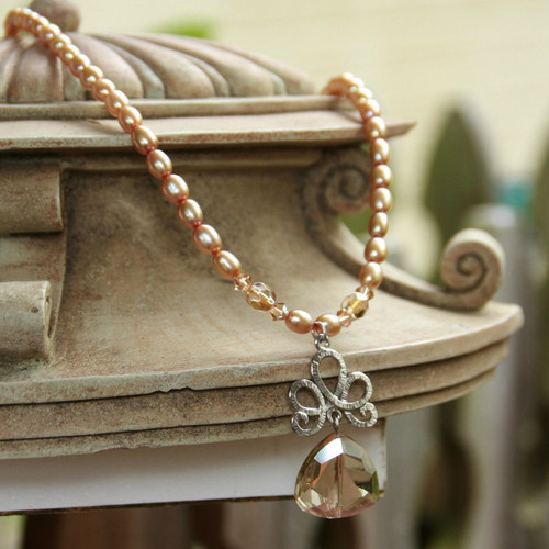 IS-634 Golden Crystals and Freshwater Pearls