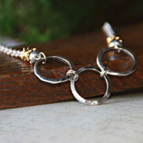 IS-210  Circles in Style Necklace