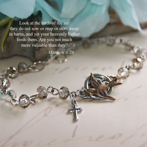 IN-371  Birds of the air Matthew 6:26 Bracelet...great seller!