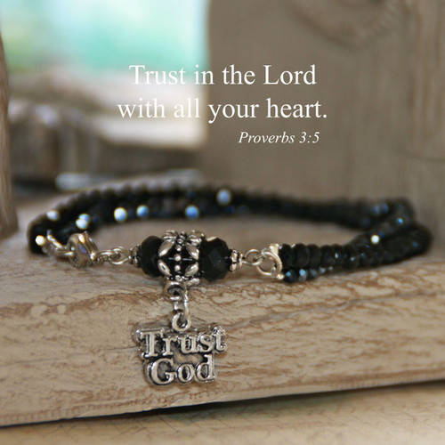 IN-375  Trust God with all your Heart Bracelet
