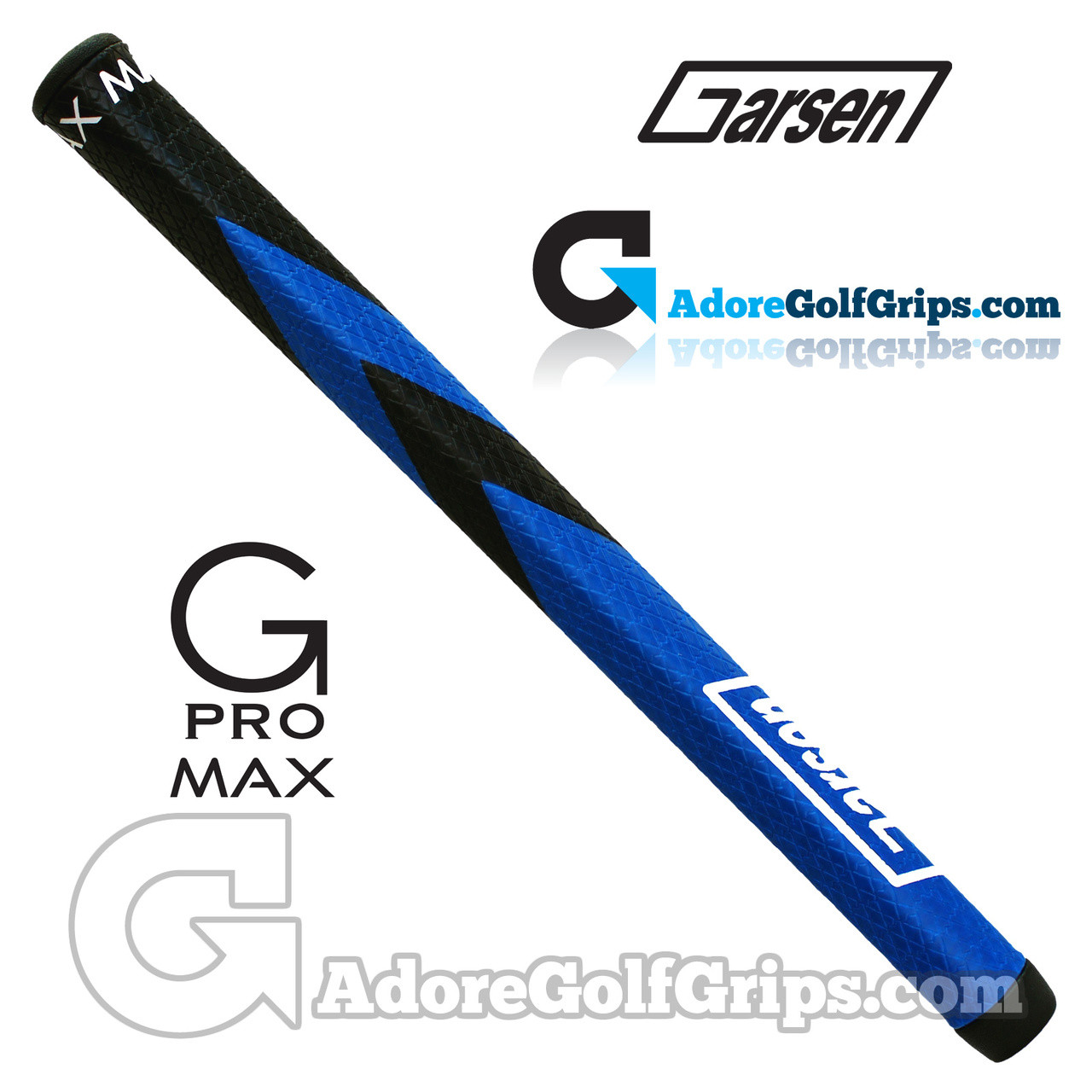 Garsen Golf 15 Inch GPro Max Jumbo Putter Grip Black / Blue