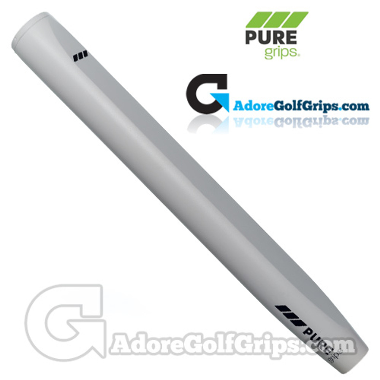 Pure Grips The Big Dog Jumbo Putter Grip - White - AdoreGolfGrips.com