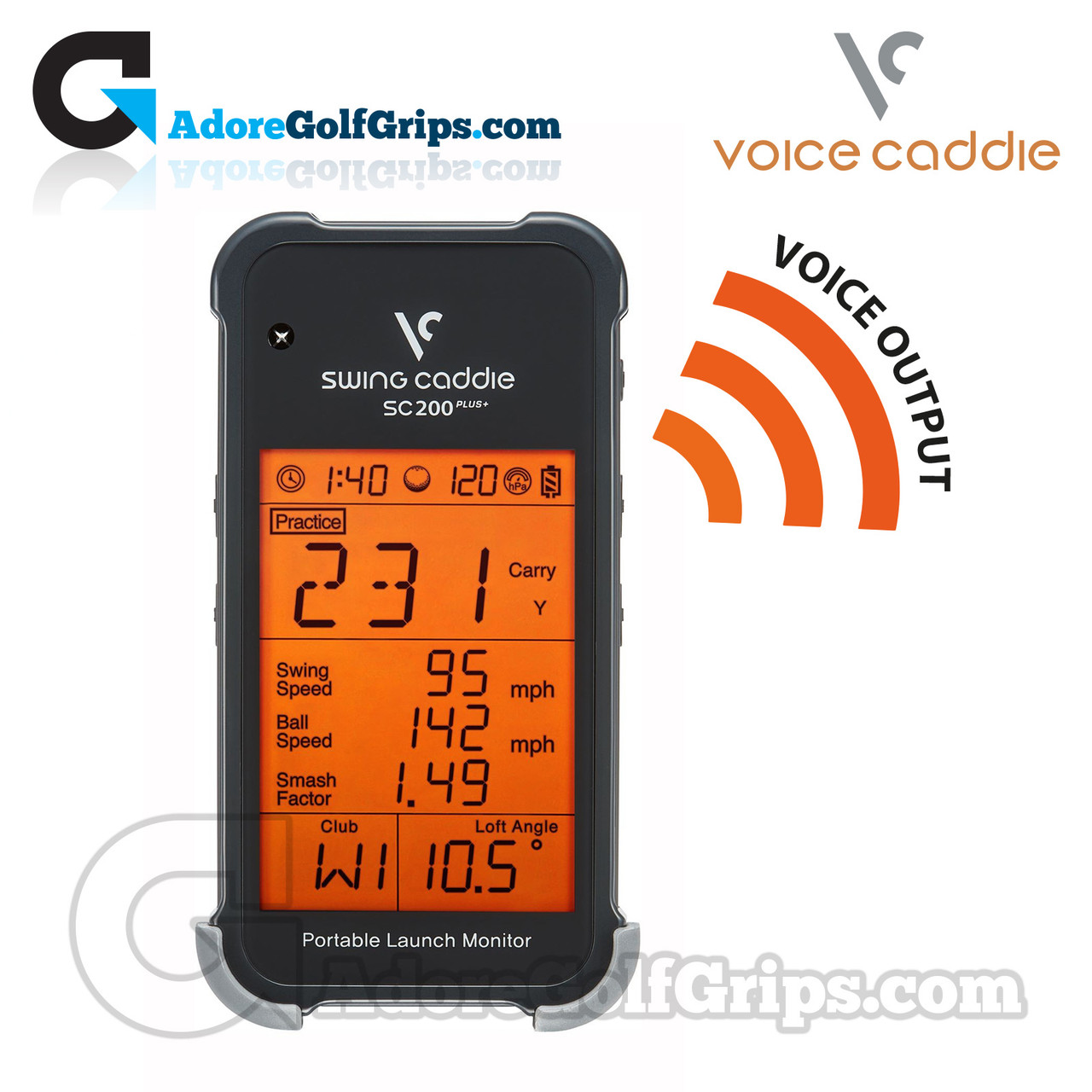 Voice Caddie Swing Caddie Launch Monitor SC200 PLUS Grey