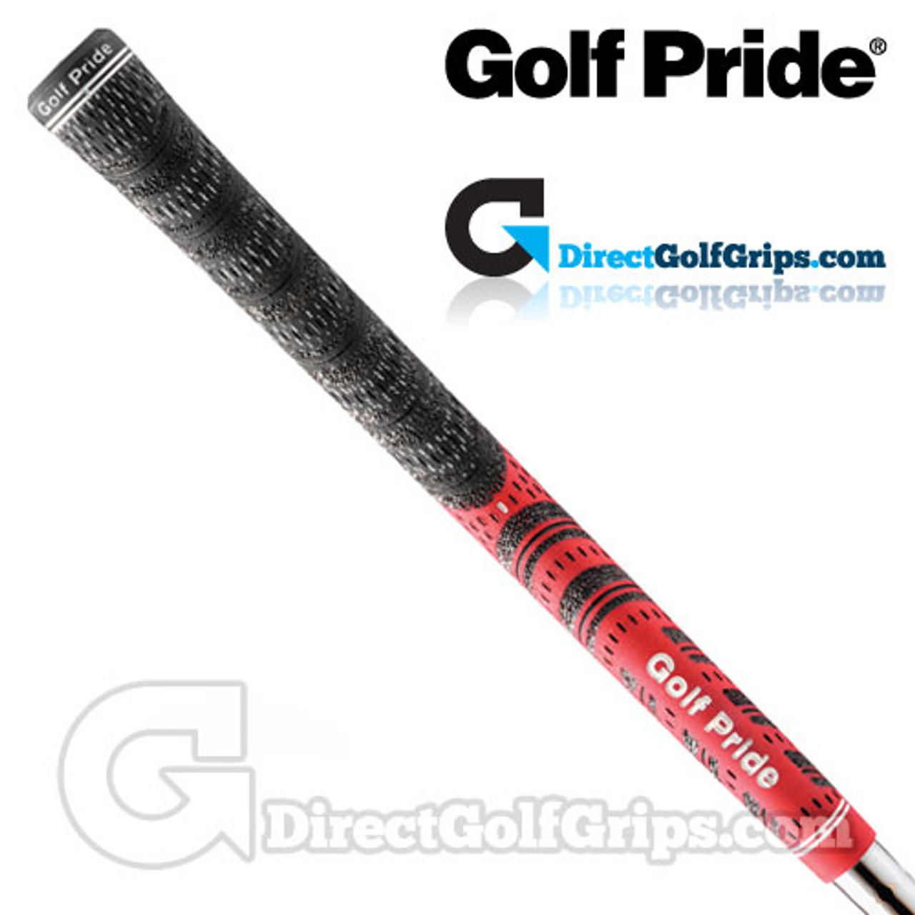 Golf Pride New Decade Multi Compound Grips 600 Ribbed - Red