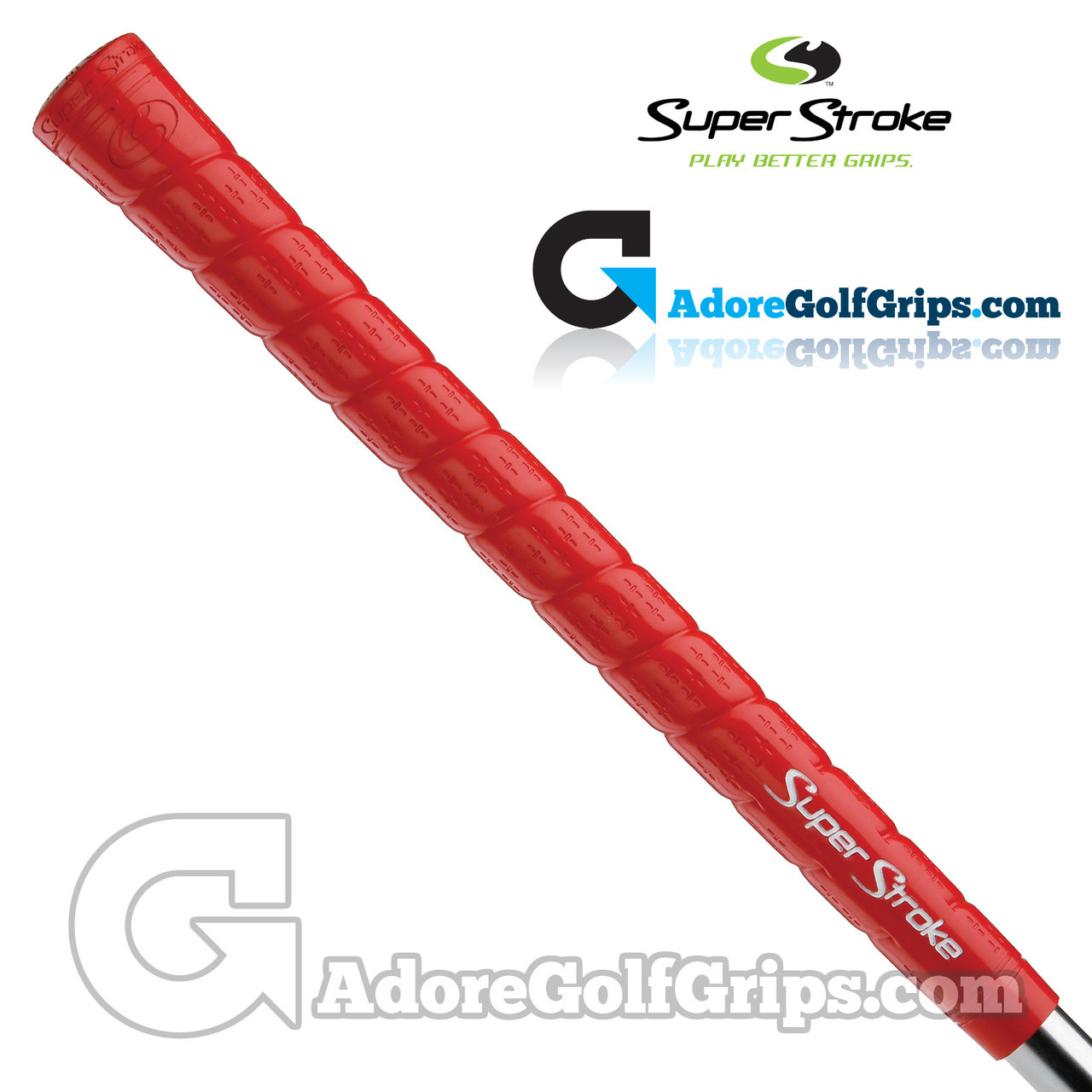 SuperStroke Soft Wrap Taper Control Grips - Red / White