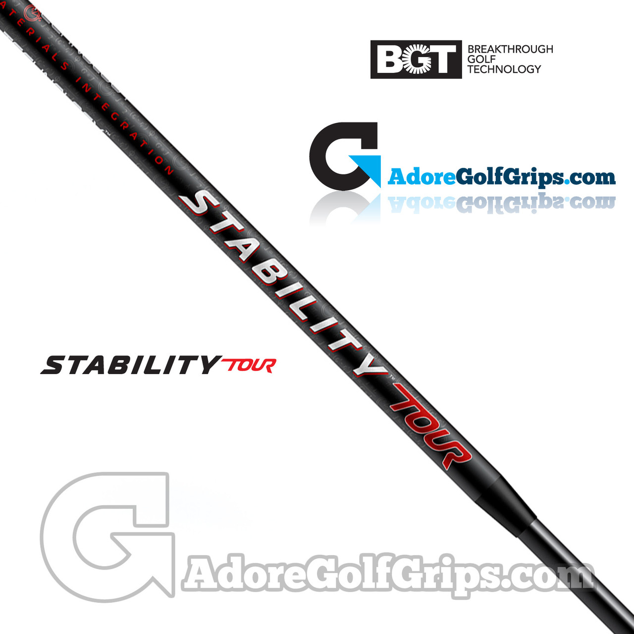 BGT Stability Tour Putter Shaft (110g) - Carbon Fibre / Black Matte