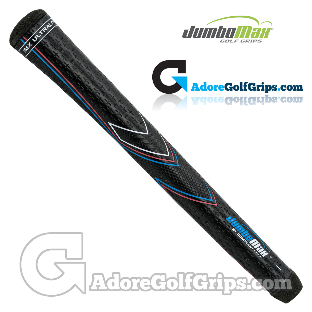 JumboMax JMX UltraLite Series Giant (SMALL +1/4") Grips Black / Blue / Red