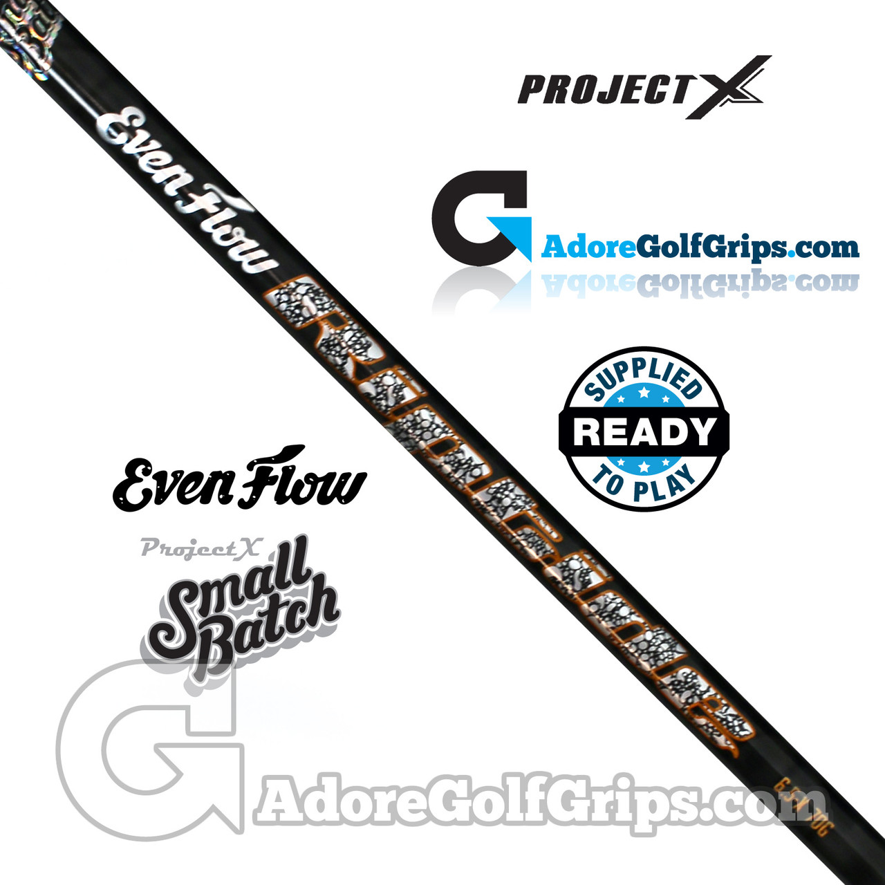 EVEN FLOE　RIP TIDE　60G　6.5 NEW PROJECT X EVENFLOW RIPTIDE LX 60 6.5 X-FLEX DRIVER SHAFT