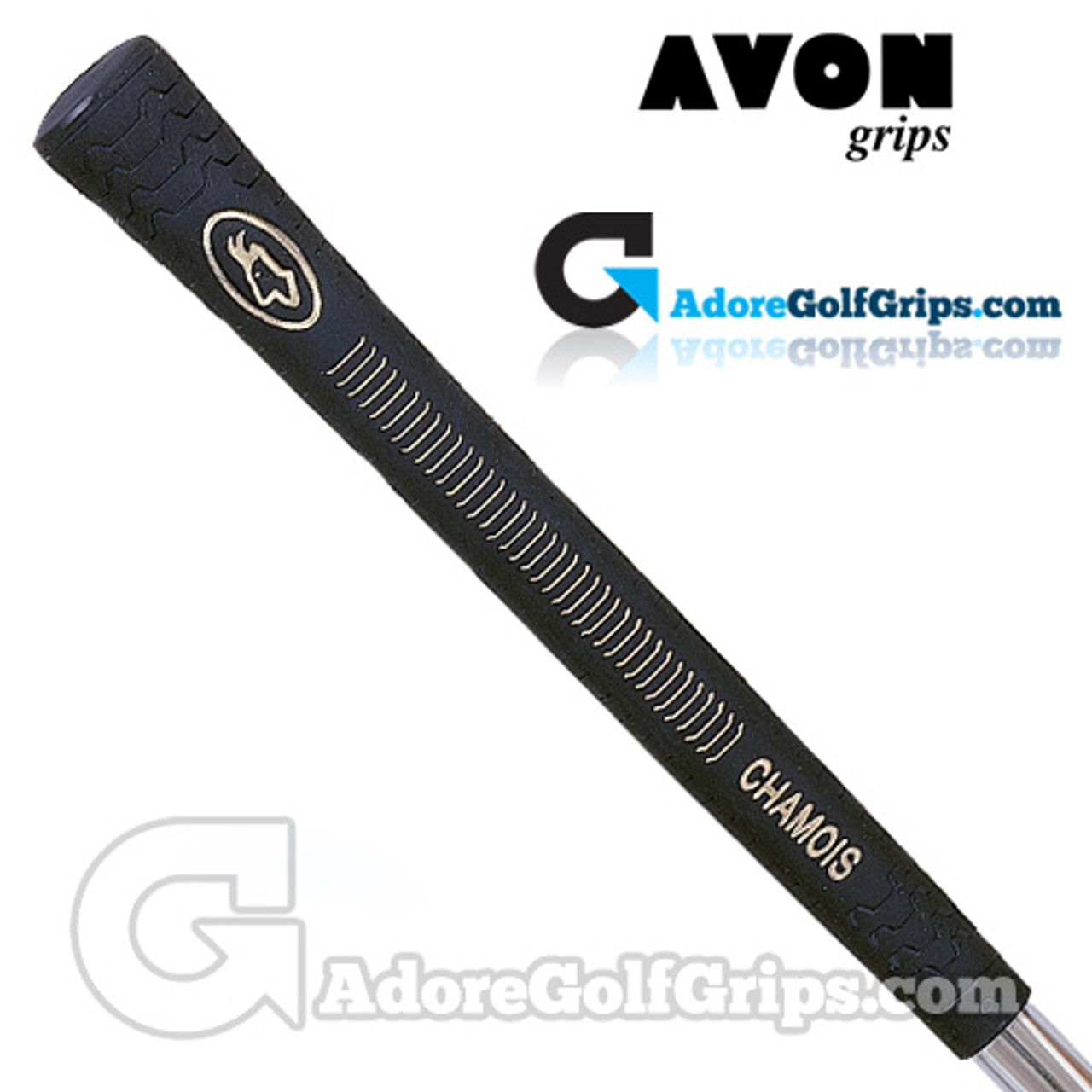 Avon Chamois Jumbo Grips - Black / Gold