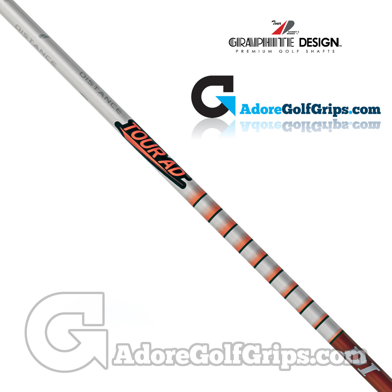 Graphite Design Tour AD DI Alignment Sticks - Orange / White