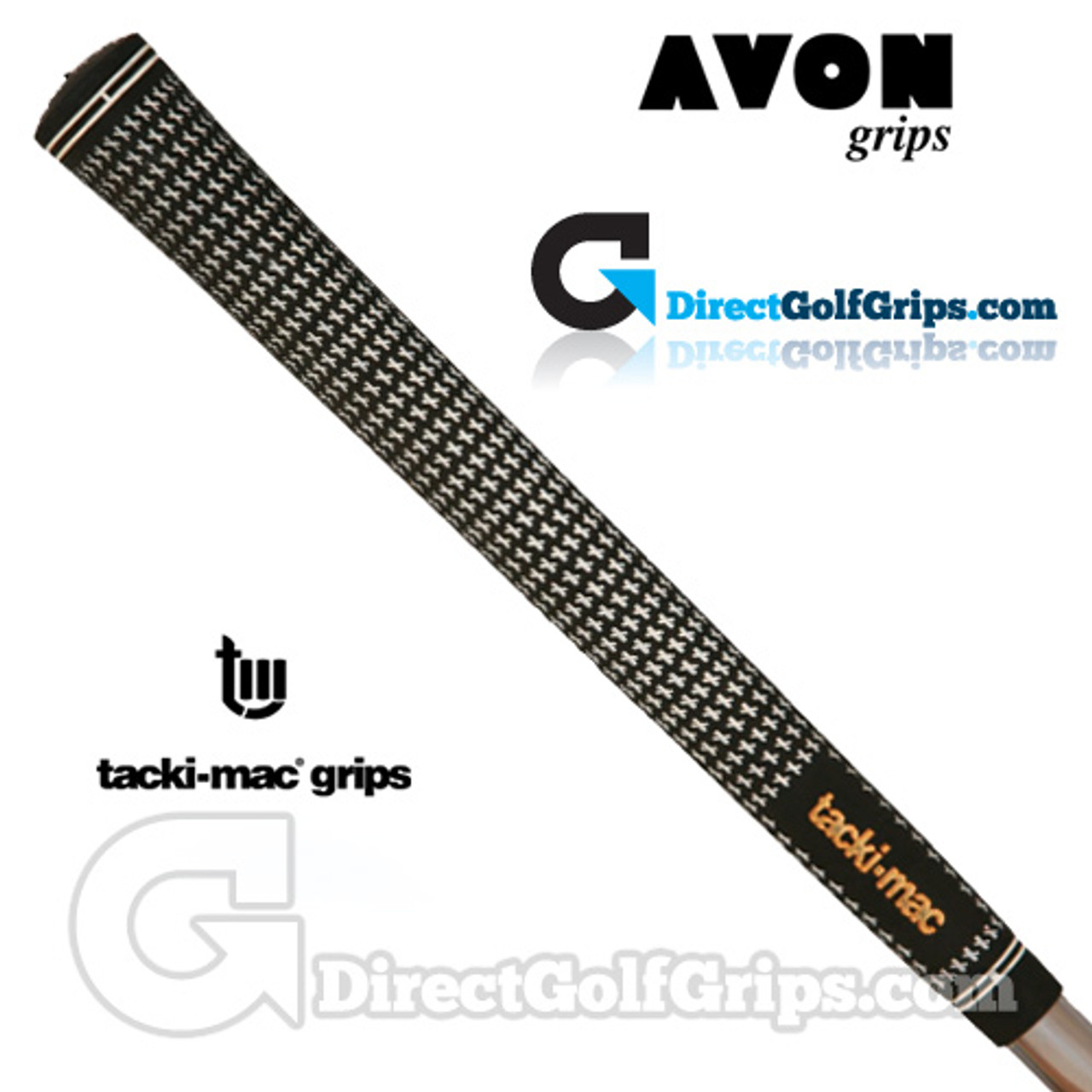 Avon Tacki-Mac Tour Select Grips - Black / White