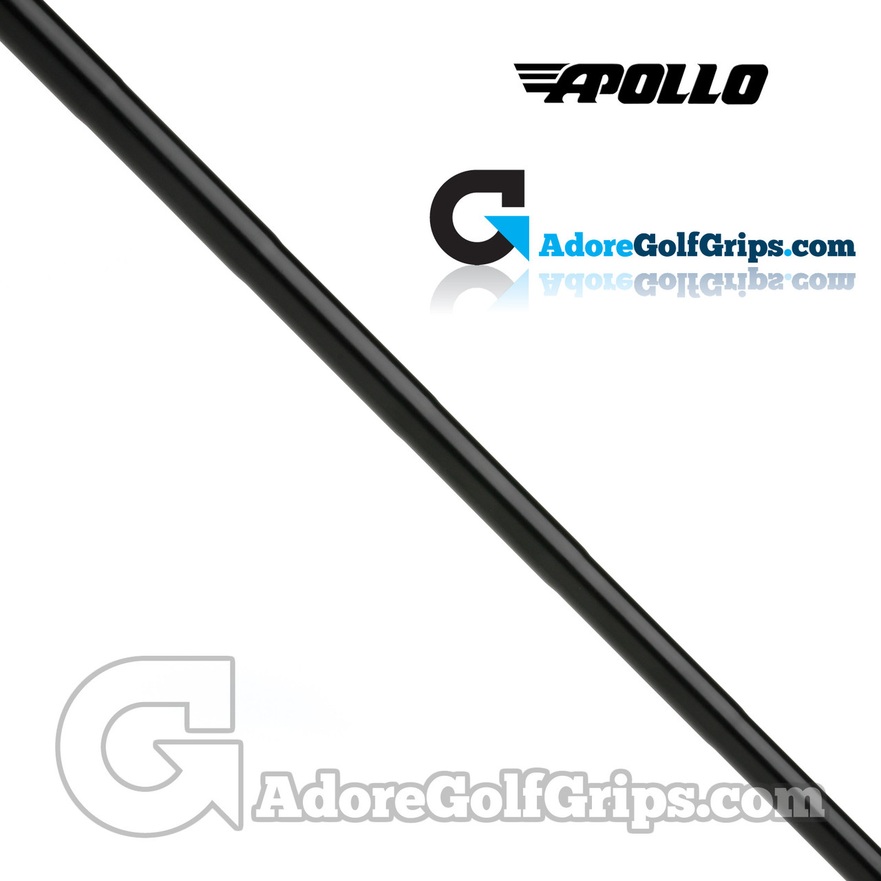 Arbre De Putter Apollo Double Courbure - Offset + Lie - Pointe 0,370 Droite - Longueur 35 Pouces, 115 G - Noir Mat