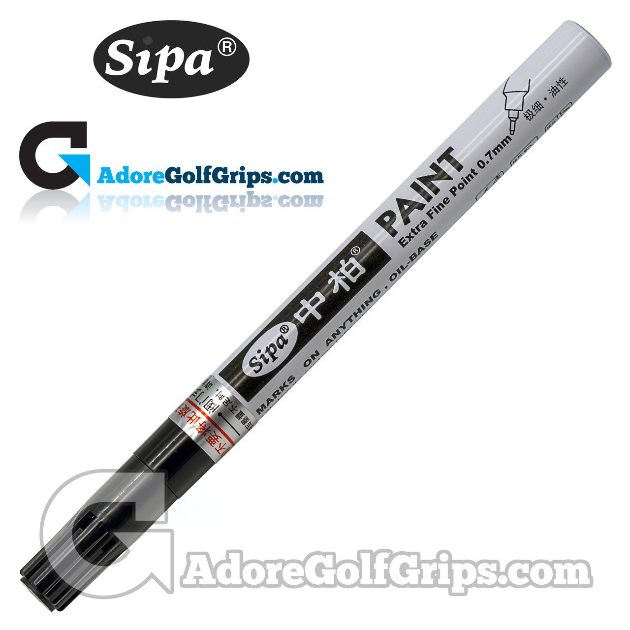 Sipa Golf Club Paint Fill Pen 0.70mm - Black