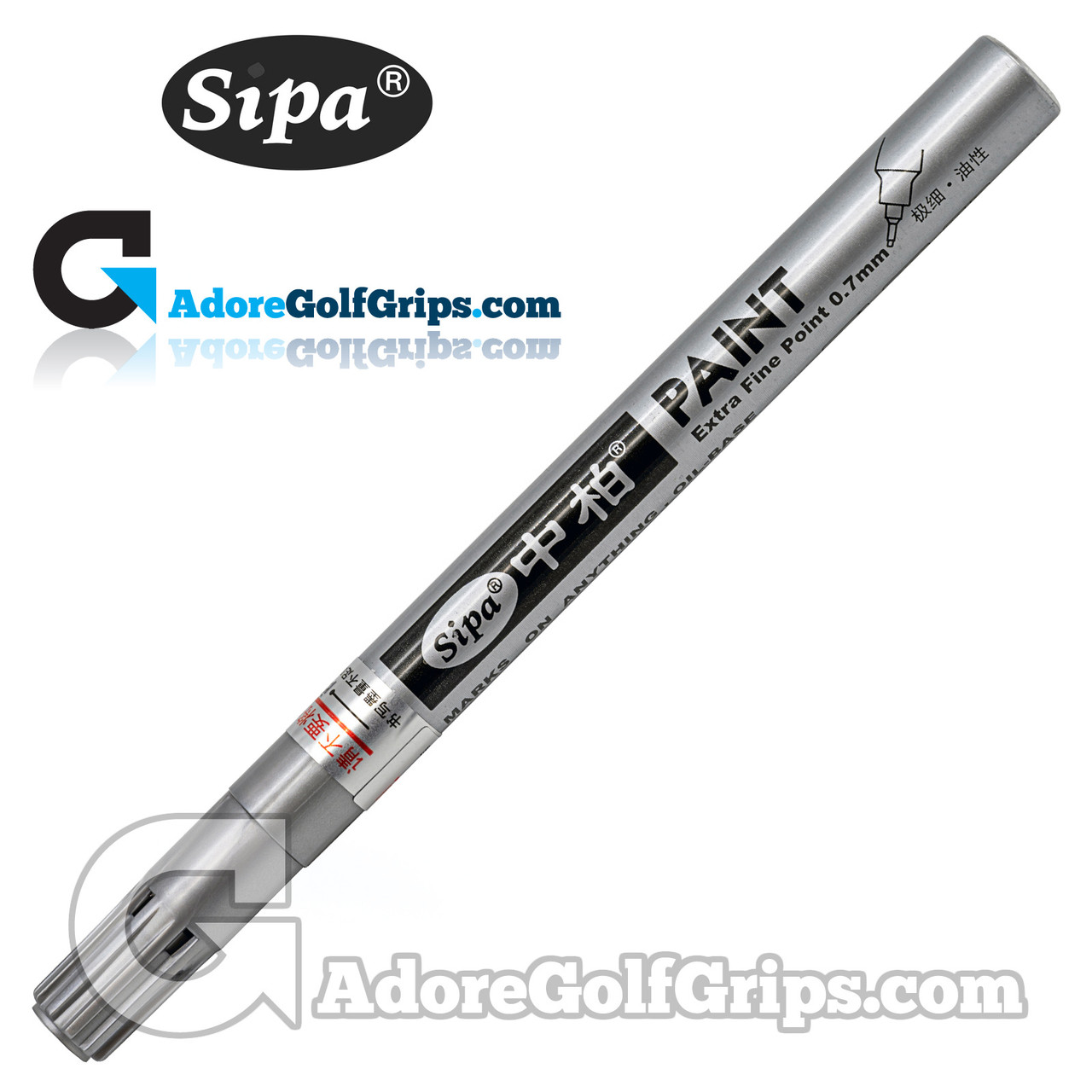 Sipa Golf Club Paint Fill Pen 0.70mm - Silver
