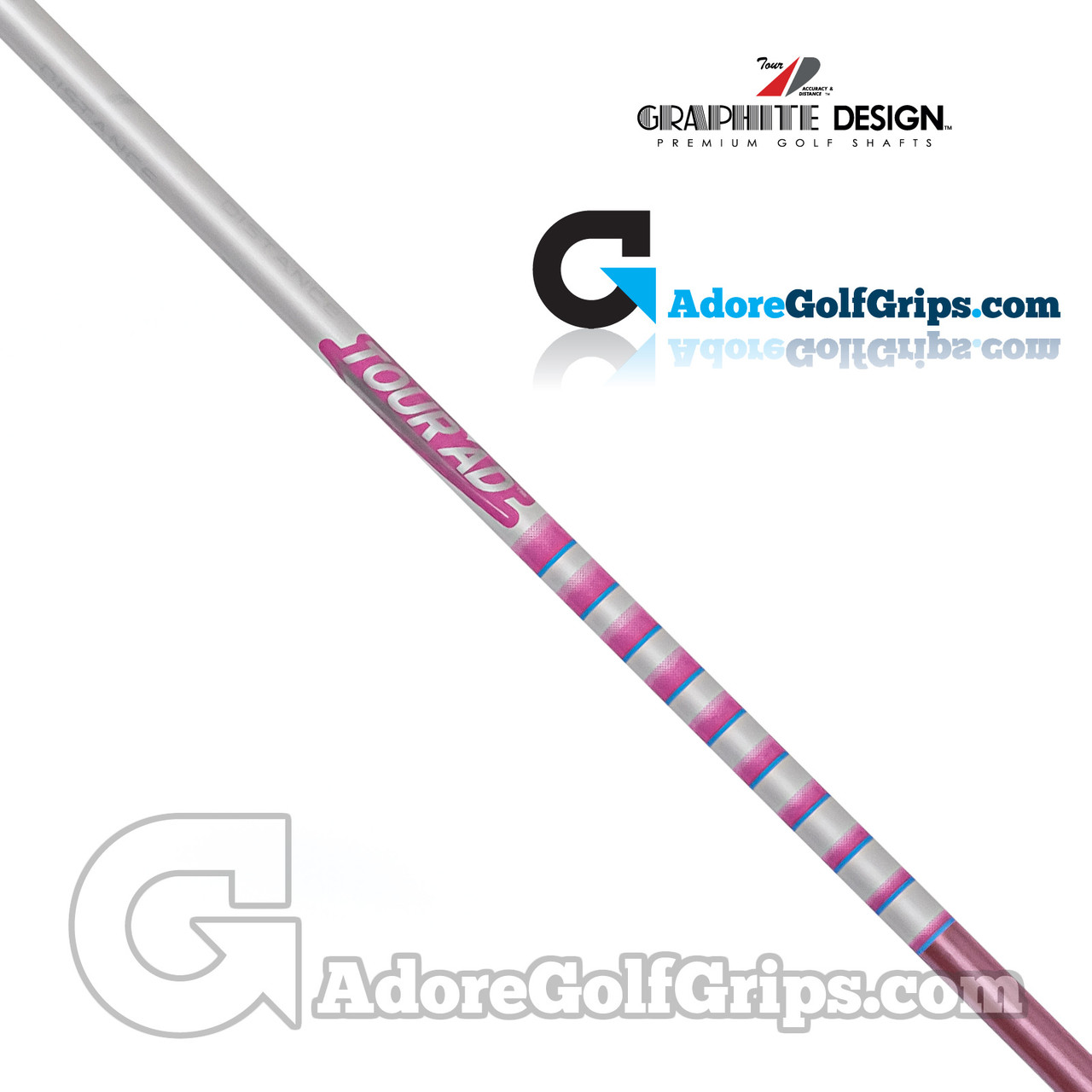 Graphite Design Tour AD Pink Alignment Sticks - Pink / White