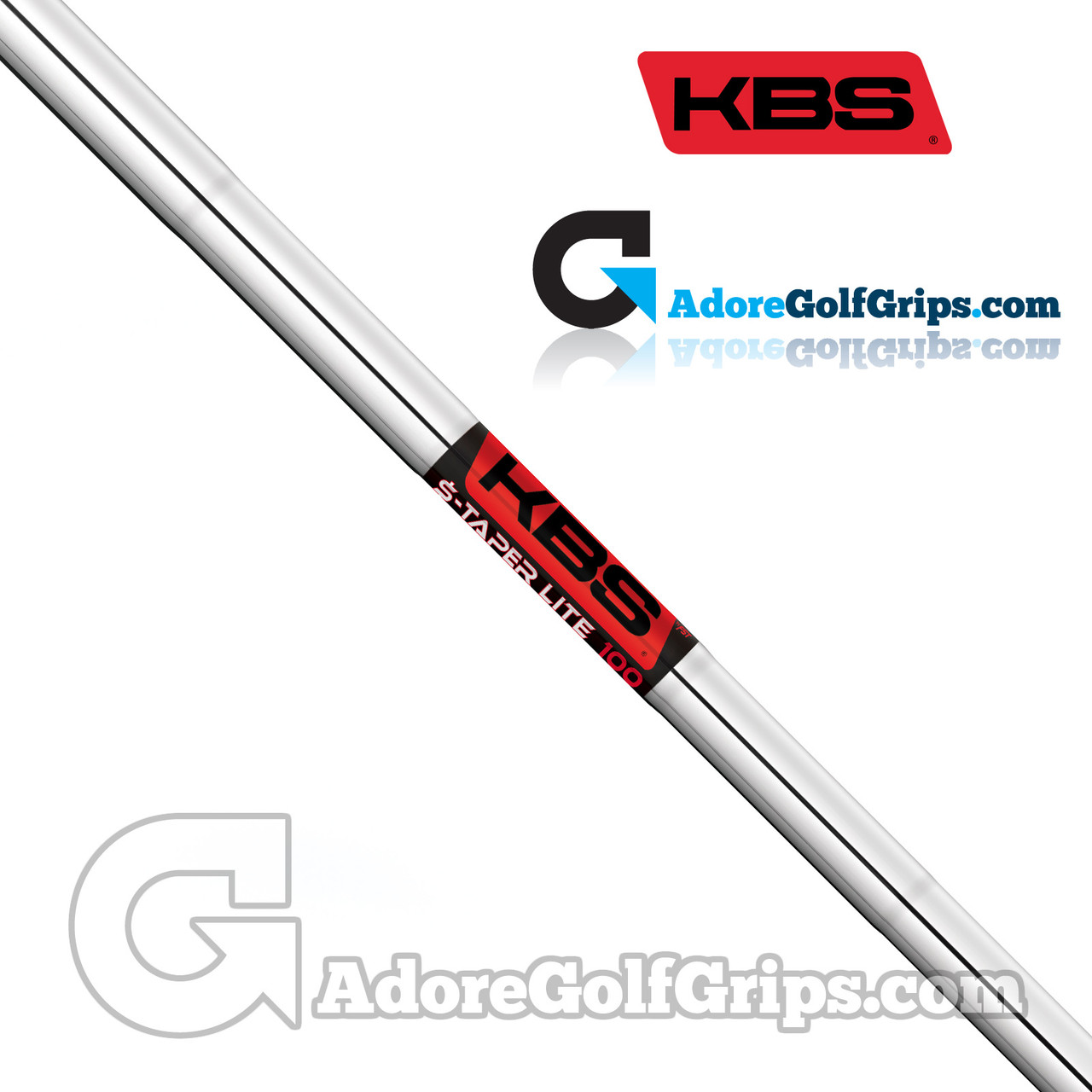 Set De 7 Shafts Fer KBS $-Taper Lite - Noir PVD 100g Acier - Tip 0.355" Flex Stiff