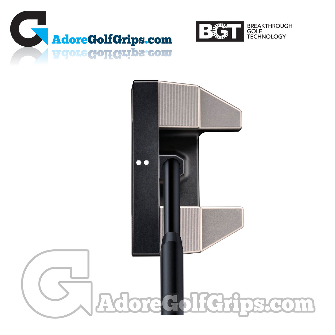 BGT Paradox Mallet Putter With Stability Tour Shaft - Black - Zero