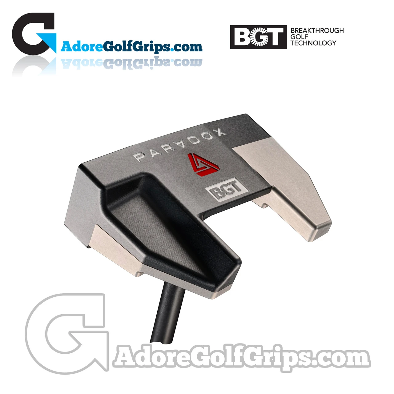 BGT Paradox Mallet Putter With Stability Tour Shaft - Black - Zero 